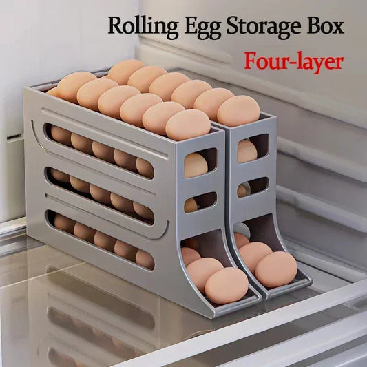 4-Layer Automatic Rolling Egg Holder