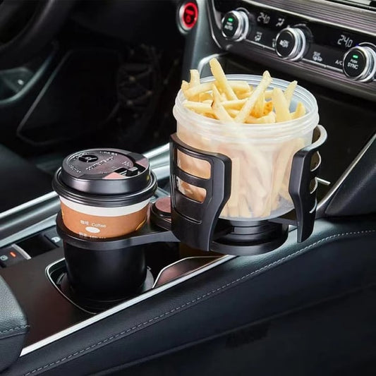 Multifunctional Car Cup Holder Expander with Tray