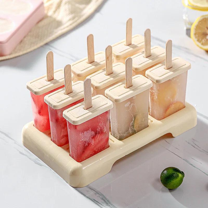 Reusable Popsicle Molds with Tray