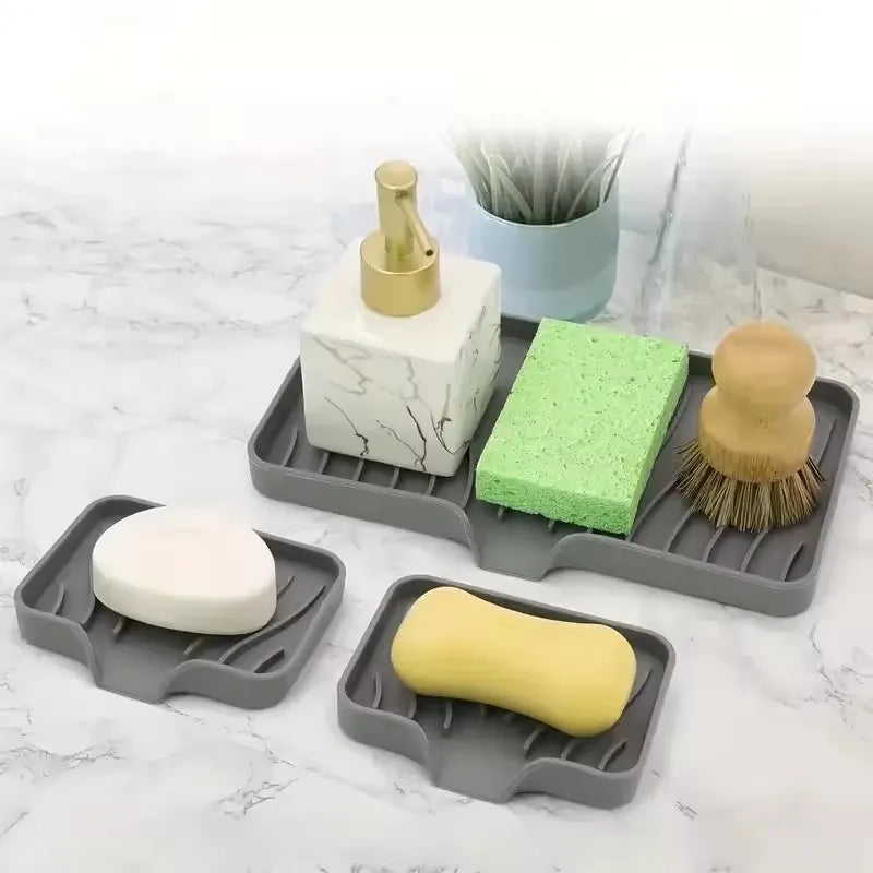 Kitchen Sink Organizer & Soap Dispenser Tray