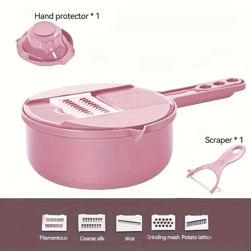 12-in-1 Manual Vegetable Chopper & Slicer