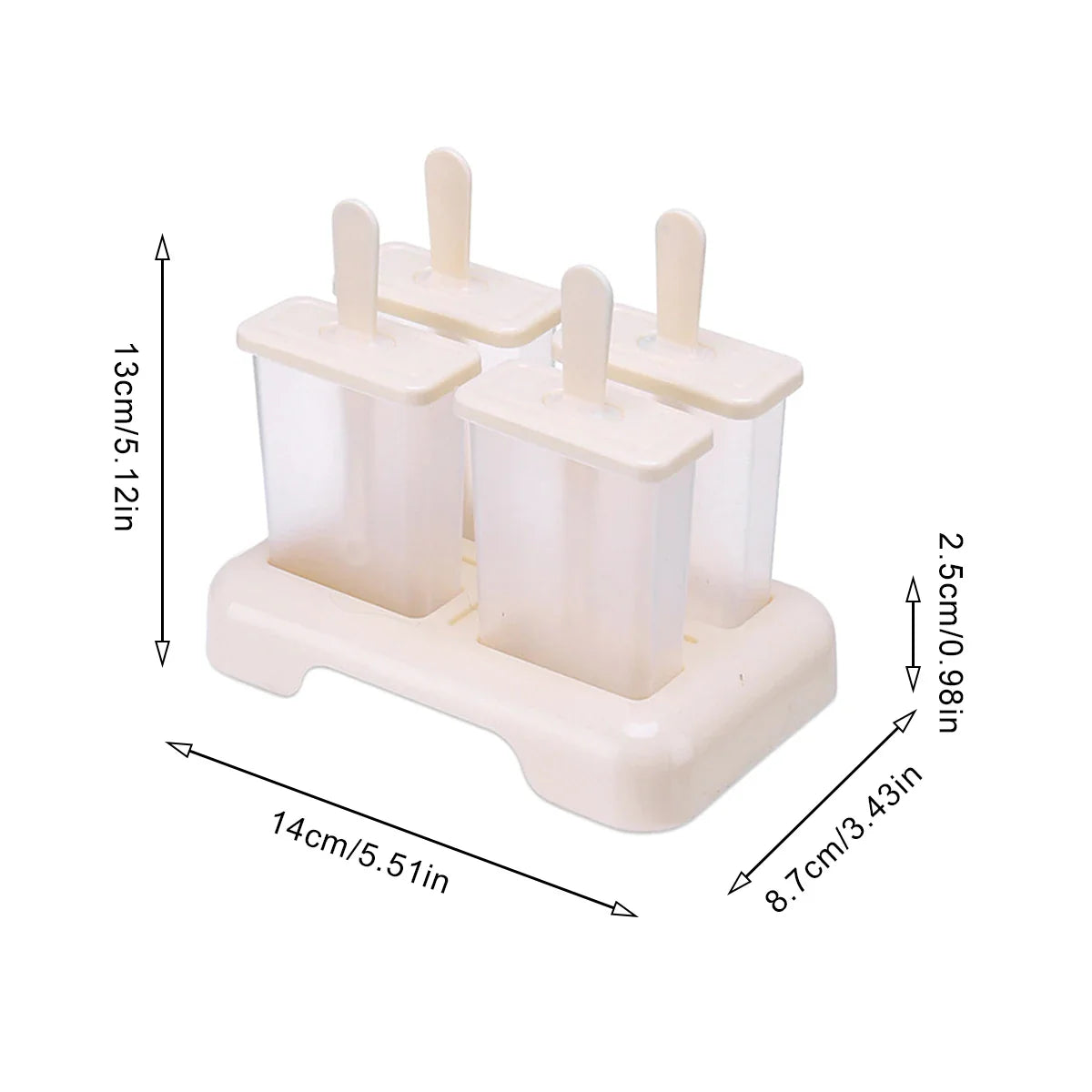 Reusable Popsicle Molds with Tray