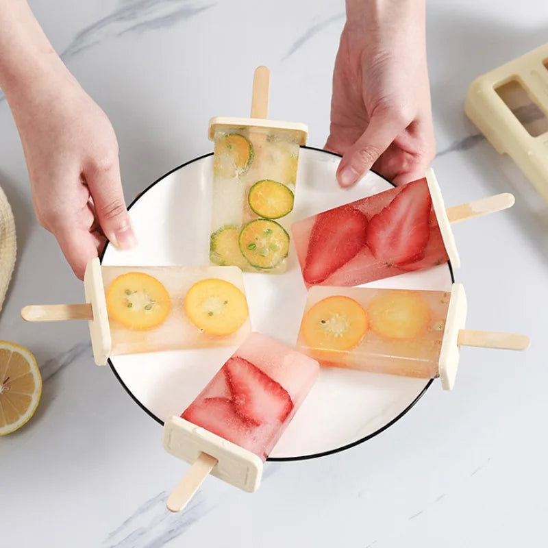Reusable Popsicle Molds with Tray