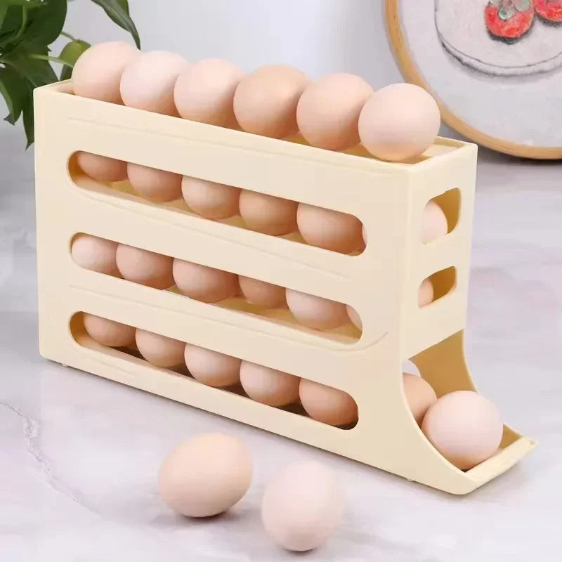 4-Layer Automatic Rolling Egg Holder
