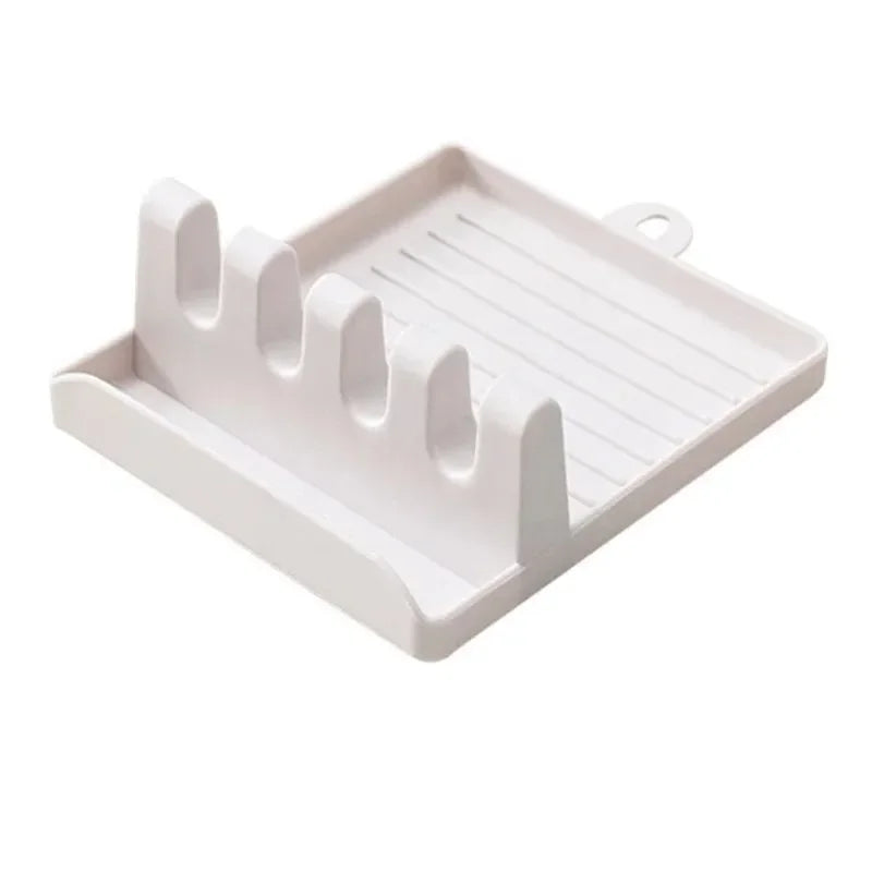 Kitchen Utensil Organiser & Pot Lid Holder - Countertop Storage Rack