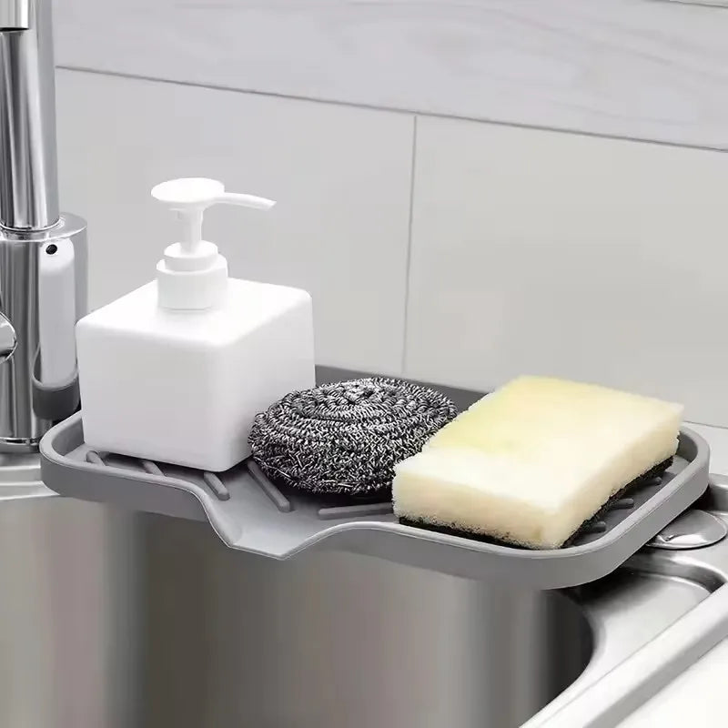 Kitchen Sink Organizer & Soap Dispenser Tray