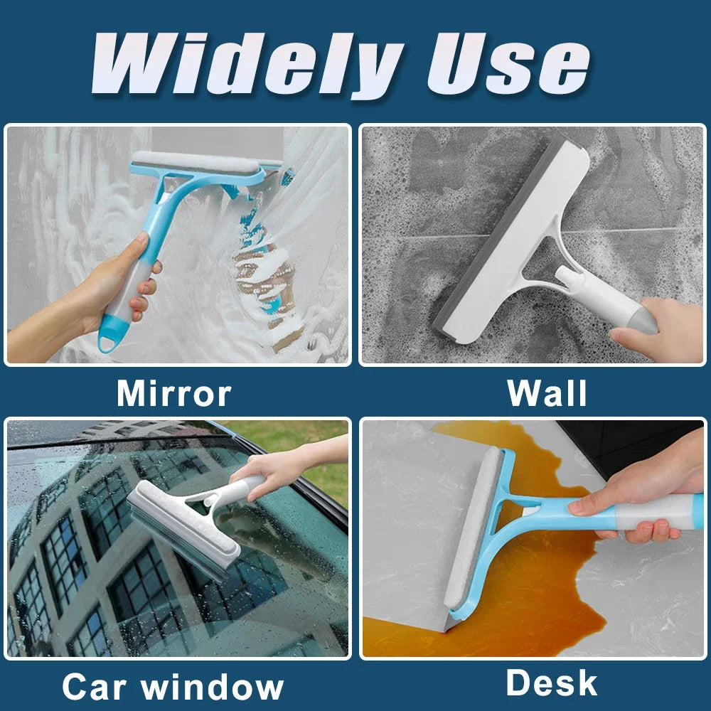 3-in-1 Window Cleaning Squeegee with Spray Bottle