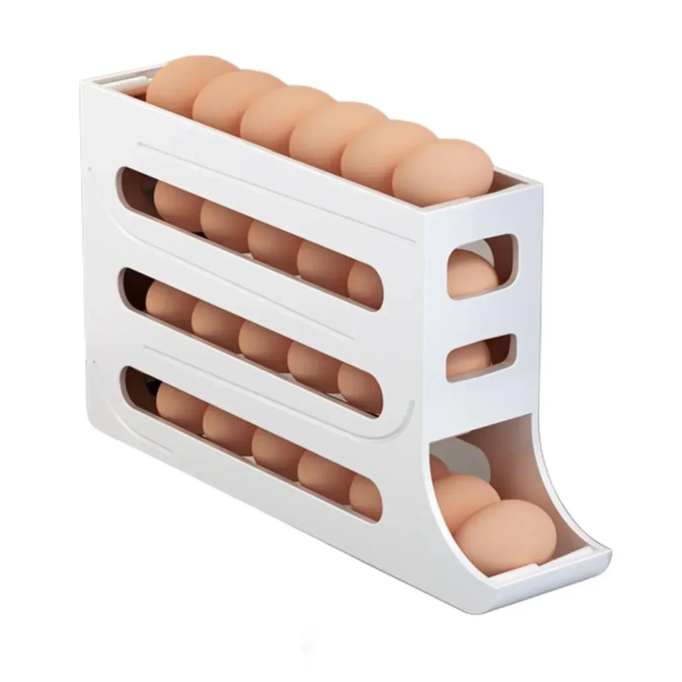 4-Layer Automatic Rolling Egg Holder