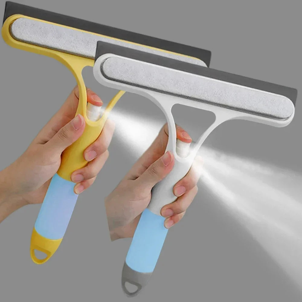 3-in-1 Window Cleaning Squeegee with Spray Bottle