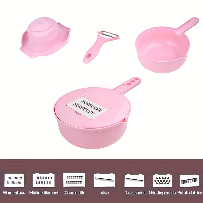 12-in-1 Manual Vegetable Chopper & Slicer