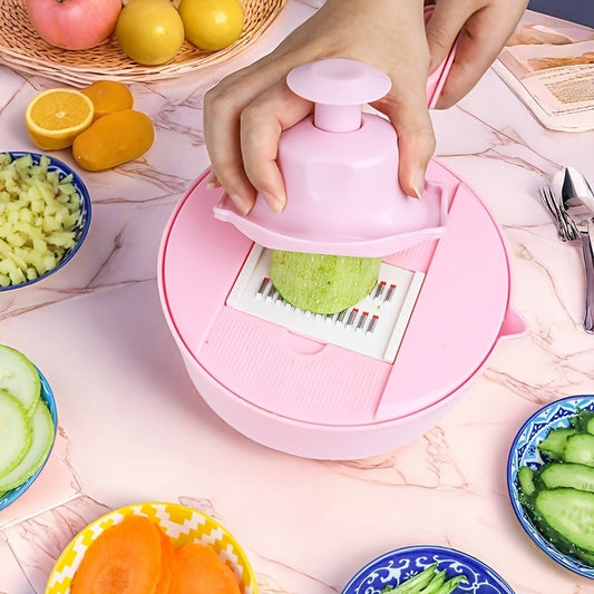 12-in-1 Manual Vegetable Chopper & Slicer